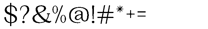 Gegisa Regular Font OTHER CHARS
