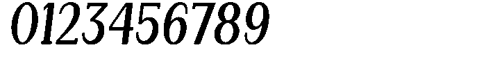 Gegisa Semi Bold Condensed Slant Font OTHER CHARS