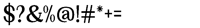 Gegisa Semi Bold Condensed Font OTHER CHARS