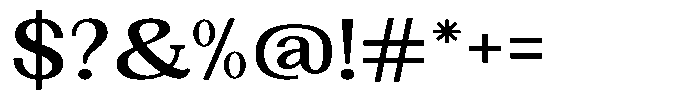 Gegisa Semi Bold Expanded Font OTHER CHARS