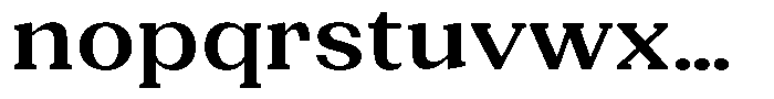 Gegisa Semi Bold Expanded Font LOWERCASE