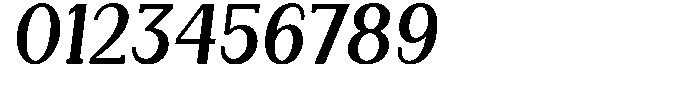 Gegisa Semi Bold Slant Font OTHER CHARS