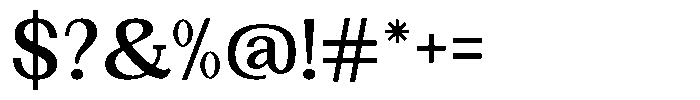 Gegisa Semi Bold Font OTHER CHARS