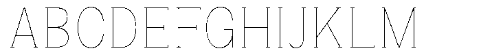 Gegisa Thin Condensed Font UPPERCASE