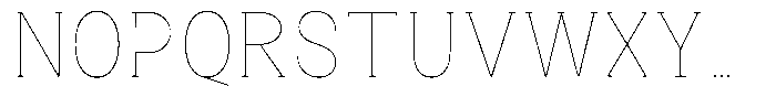 Gegisa Thin Condensed Font UPPERCASE