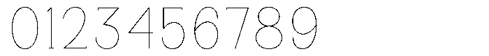 Gegisa Thin Font OTHER CHARS