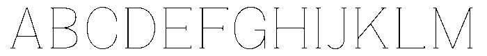 Gegisa Thin Font UPPERCASE