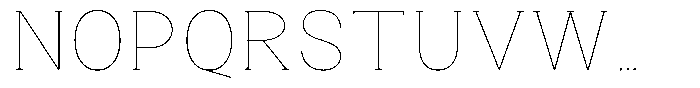 Gegisa Thin Font UPPERCASE