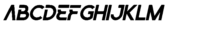 Gegola Oblique Font UPPERCASE