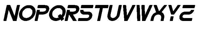 Gegola Oblique Font UPPERCASE