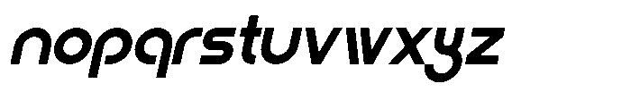 Gegola Oblique Font LOWERCASE