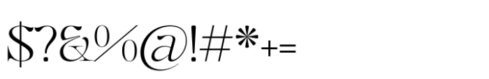 Gegor Extra Light Font OTHER CHARS