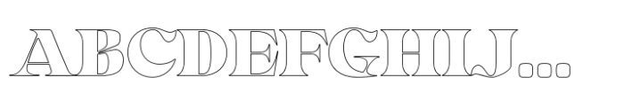 Gegor Outline Font UPPERCASE