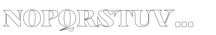 Gegor Outline Font UPPERCASE