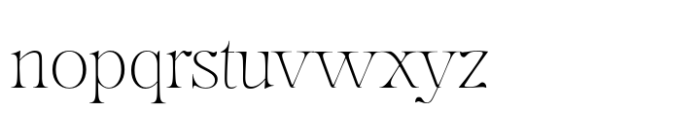 Gegor Thin Font LOWERCASE
