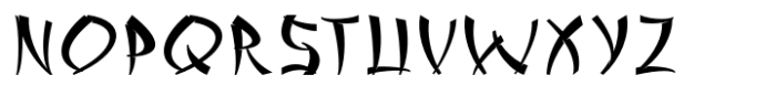 Gekkai Font UPPERCASE