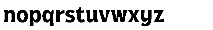 Geladine Bold Font LOWERCASE