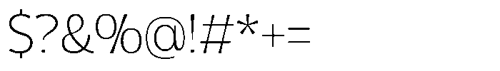 Geladine Extra Light Font OTHER CHARS