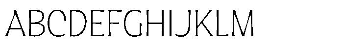 Geladine Extra Light Font UPPERCASE