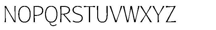 Geladine Extra Light Font UPPERCASE