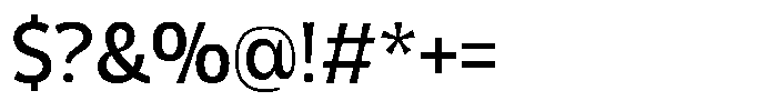 Geladine Medium Font OTHER CHARS