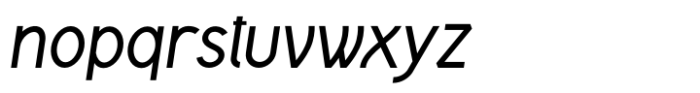Gelael Text Regular Italic Font LOWERCASE