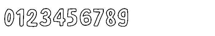 Gelato Press Outline Font OTHER CHARS