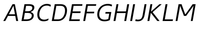 Gelder Sans Book Italic Font UPPERCASE