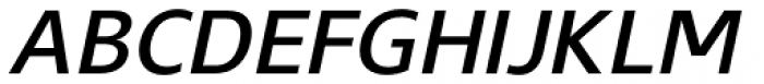 Gelder Sans DemiBold Italic Font UPPERCASE
