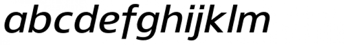 Gelder Sans DemiBold Italic Font LOWERCASE