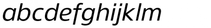 Gelder Sans Medium Italic Font LOWERCASE