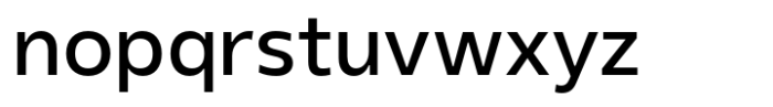 Gelder Sans Regular Font LOWERCASE