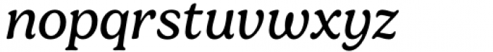 Gelica Italic Font LOWERCASE