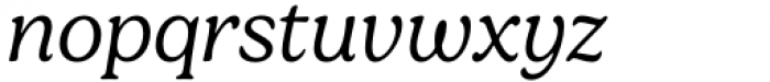 Gelica Light Italic Font LOWERCASE