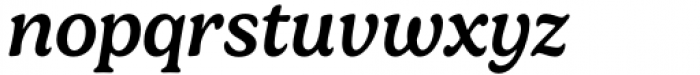 Gelica Medium Italic Font LOWERCASE