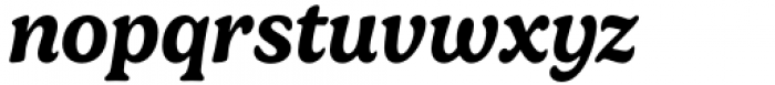 Gelica Semi Bold Italic Font LOWERCASE