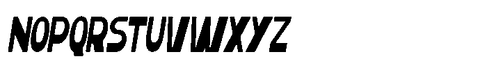 Gelico Condensed Gelico-Condensed Oblique Font LOWERCASE