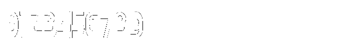 Gelico Condensed Gelico-Condensed Outline Font OTHER CHARS