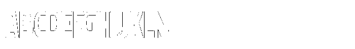 Gelico Condensed Gelico-Condensed Outline Font UPPERCASE