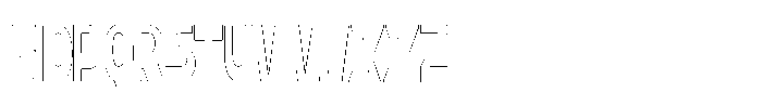Gelico Condensed Gelico-Condensed Outline Font UPPERCASE