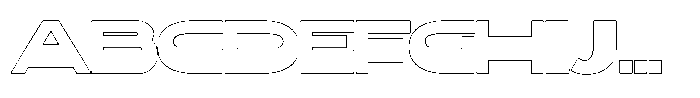 Gelico Outline Font UPPERCASE