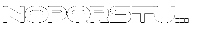 Gelico Outline Font UPPERCASE