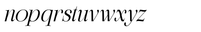 Gelineos Italic Font LOWERCASE