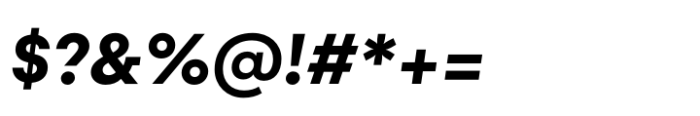 Gelion Extrabold Italic Font OTHER CHARS