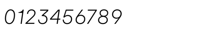 Gelion Extralight Italic Font OTHER CHARS