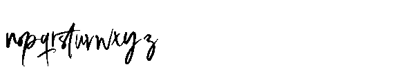 Gelishianta Signature Brush Font LOWERCASE