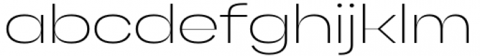 Gella Display Expanded Ultra Light Font LOWERCASE