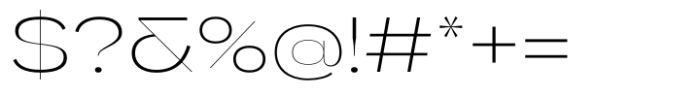 Gella Display Expanded UltraLight Font OTHER CHARS