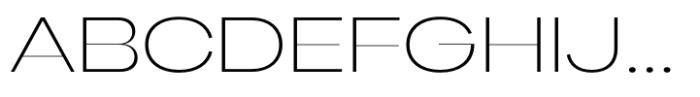 Gella Display Expanded UltraLight Font UPPERCASE