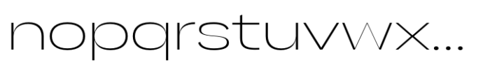 Gella Display Expanded UltraLight Font LOWERCASE